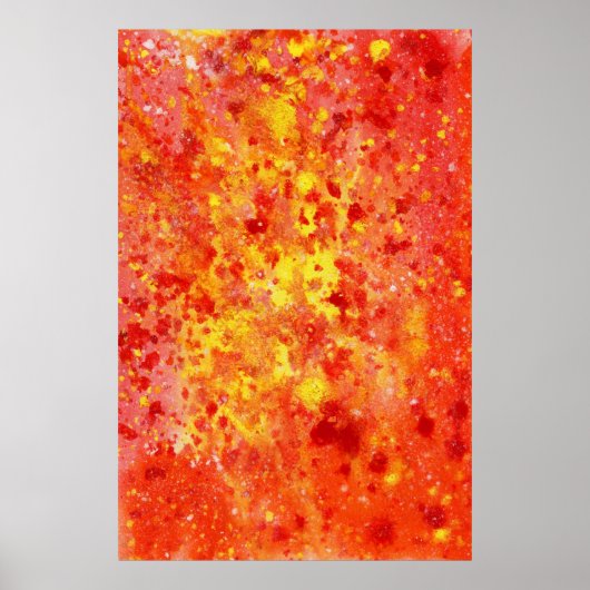 Affiche Abstraite de l'aquarelle (Devant)