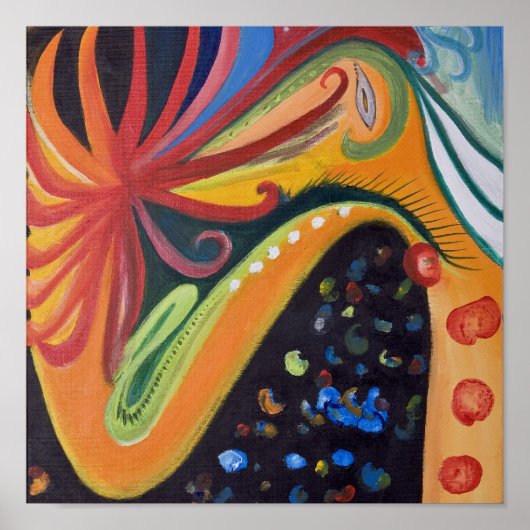 affiche abstraite de marissa (Devant)