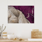 Affiche Abstraite de Texture de Tissu Vintage (Cuisine)