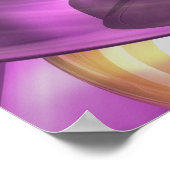 Affiche Abstraite d'été violet (Coin)