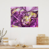 Affiche Abstraite d'été violet (Cuisine)