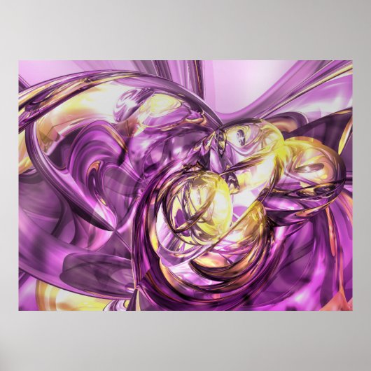 Affiche Abstraite d'été violet (Devant)