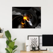 Affiche Abstraite d'exclusivité (Bureau à domicile)