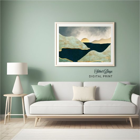 Affiche Abstraite du paysage