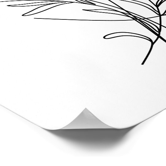 Affiche Abstraite d'une femme Boho (Coin)