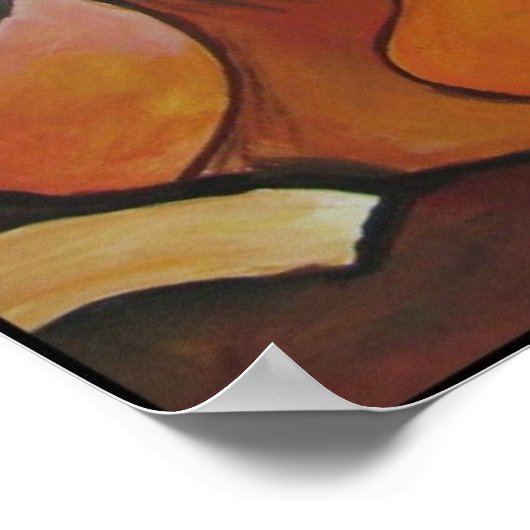 Affiche abstraite éléphante (Coin)