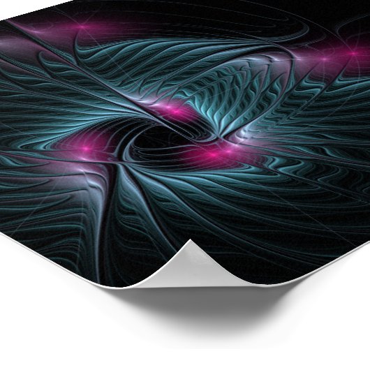 Affiche Abstraite en Imaginaire coloré (Coin)