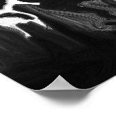 Affiche abstraite en noir et blanc (Coin)