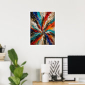 Affiche Abstraite Explosion de Couleurs (Bureau à domicile)