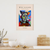 Affiche Abstraite Fragmentée Portrait de Femme de  (Cuisine)