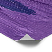 Affiche Abstraite Géométrique Bleu Violet (Coin)