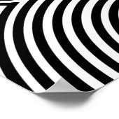 Affiche Abstraite Géométrique Noir et Blanc Audaci (Coin)
