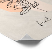 affiche abstraite minimaliste feuille (Coin)