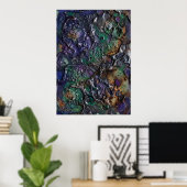 Affiche Abstraite Mosaïque Psychedelique Bijou | V (Bureau à domicile)