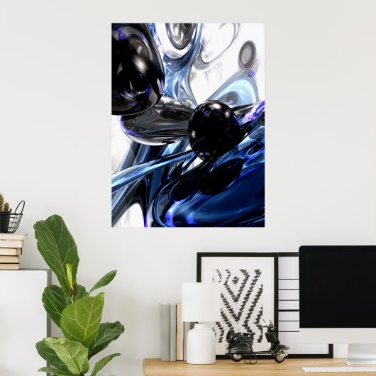 Affiche Abstraite Storm Shadow (Bureau à domicile)