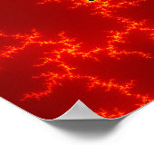 Affiche Abstraite sur le feu fractal (Coin)