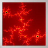 Affiche Abstraite sur le feu fractal (Devant)