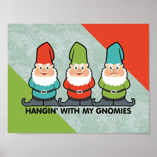 Affiche Accrochage Avec Mes Gnomes (Devant)