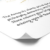 Affiche Acropole Athènes Grèce Monument Historique (Coin)