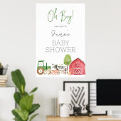 Affiche Affiche de bienvenue Baby shower agricole (Bureau à domicile)
