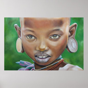 Affiche africaine de fille