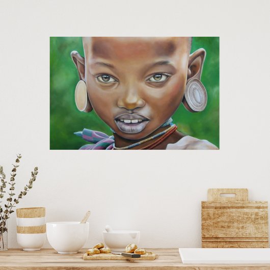 Affiche africaine pour filles (Cuisine)