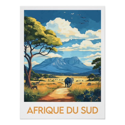 Affiche Afrique du Sud (Devant)