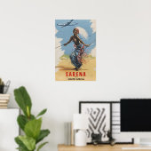 Affiche Afrique du Sud Sabena Voyage Impression d' (Bureau à domicile)