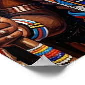 Affiche afrocentrique d'art africain (Coin)