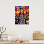Affiche afrocentrique d'art africain (Cuisine)