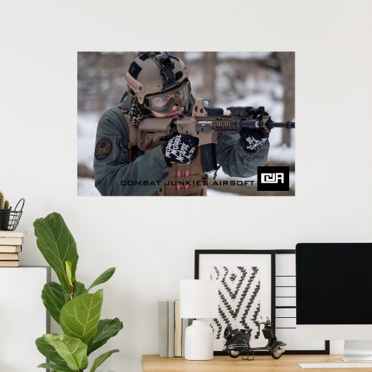 Affiche Airsoft (Bureau à domicile)