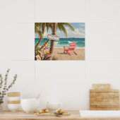 Affiche Alan Giana "Bienvenue au paradis" (Cuisine)