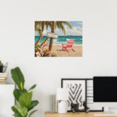 Affiche Alan Giana "Bienvenue au paradis" (Bureau à domicile)