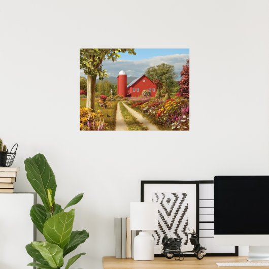 Affiche Alan Giana "Campagne après-midi" (Bureau à domicile)