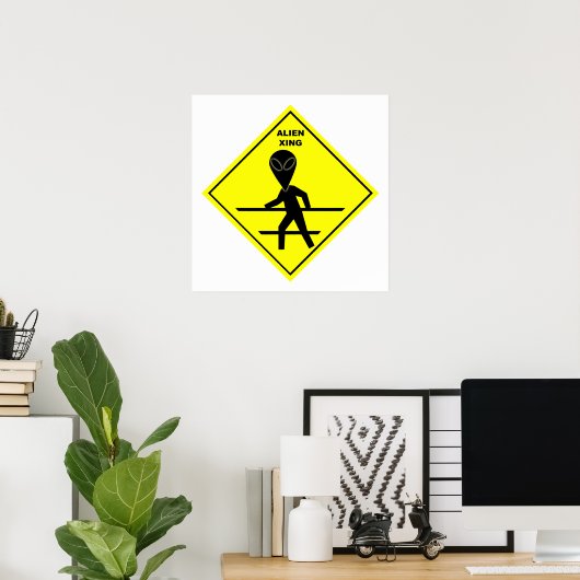 Affiche Alien Crossing (Bureau à domicile)