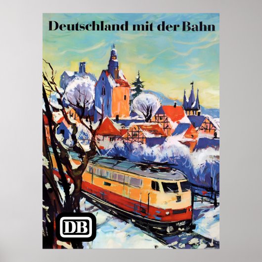 Affiche Allemagne par le train (Devant)