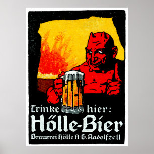 Affiche allemande de bière 1905
