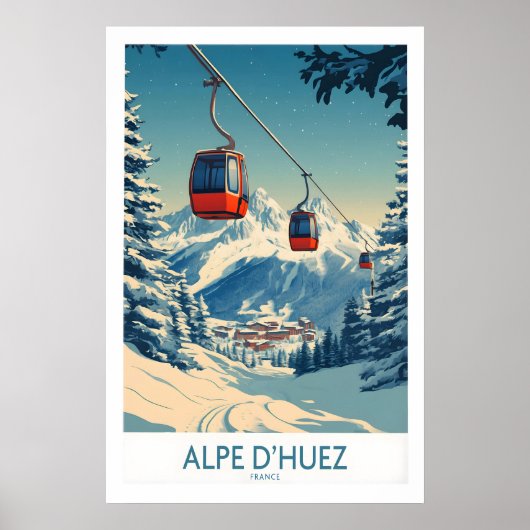 Affiche Alpe dHuez France 1 (Devant)