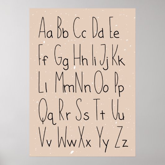 Affiche Alphabet (Devant)