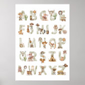 Affiche Alphabet ABC Cowboy Occidental Pour Chambr (Devant)