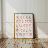 Affiche Alphabet ABC des Fées Décoration Chambre E