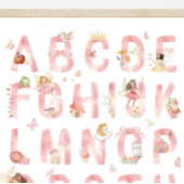 Affiche Alphabet ABC des Fées Décoration Chambre E