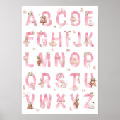 Affiche Alphabet ABC Ours de Ballet Décoration Cha (Devant)