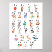 Affiche Alphabet ABC pour Enfants (Devant)