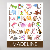 Affiche Alphabet pour Fille (Devant)