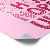 Affiche alphabet rose (Coin)