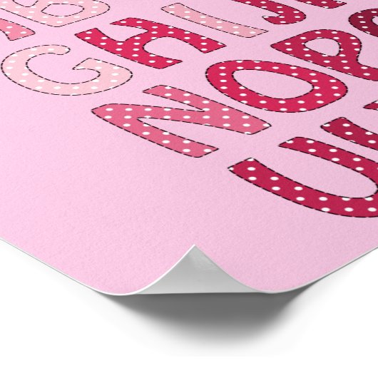 Affiche alphabet rose (Coin)