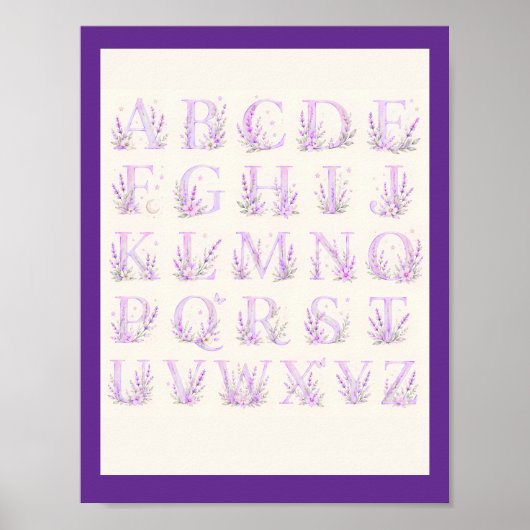 Affiche Alphabétique (Devant)
