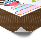 Affiche alphabétique pour les chouettes bleues de  (Coin)