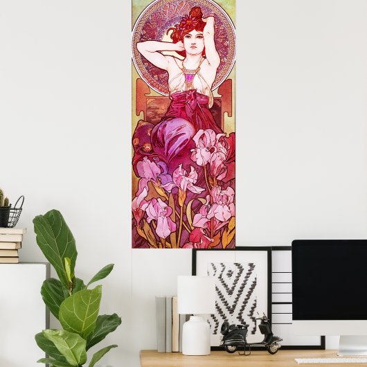Affiche Alphonse Mucha Amethyst (Bureau à domicile)